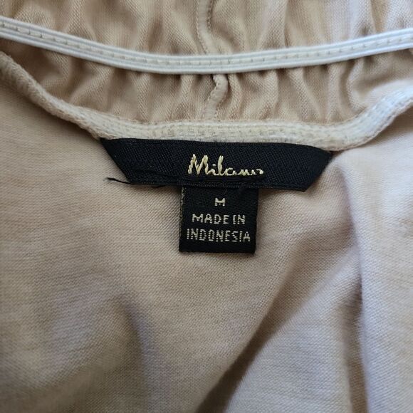 Milano open front ruched ruffle cream cardigan - Picture 6 of 7